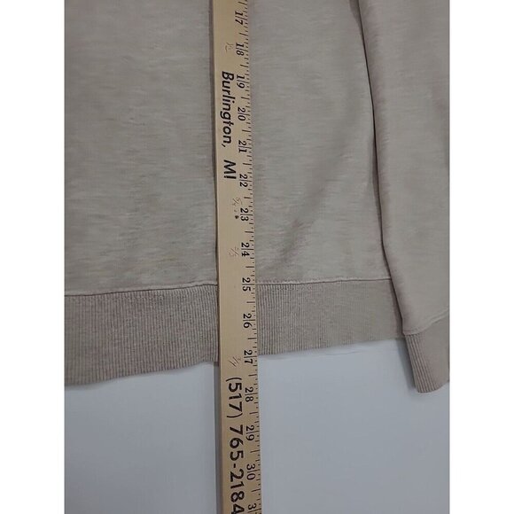 Columbia Pullover Sweatshirt Men's Size XL Cream 1/4 Zip - Picture 7 of 7